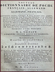 Nouveau dictionnaire de poche français-allemand et allemand-français. Новый франко-немецкий словарь